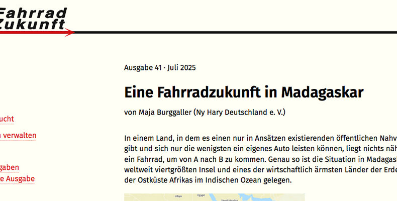 Artikel in "Fahrradzukunft"