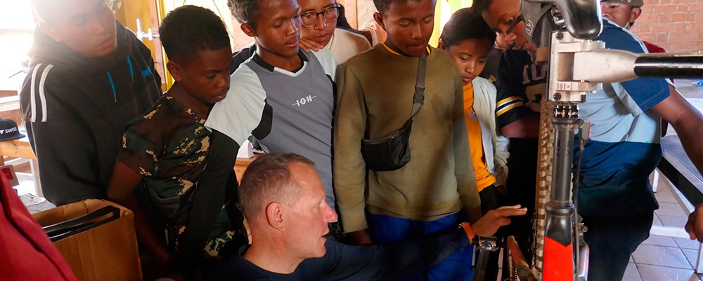 Fahrrad-Workshop im Zentrum ALABRI