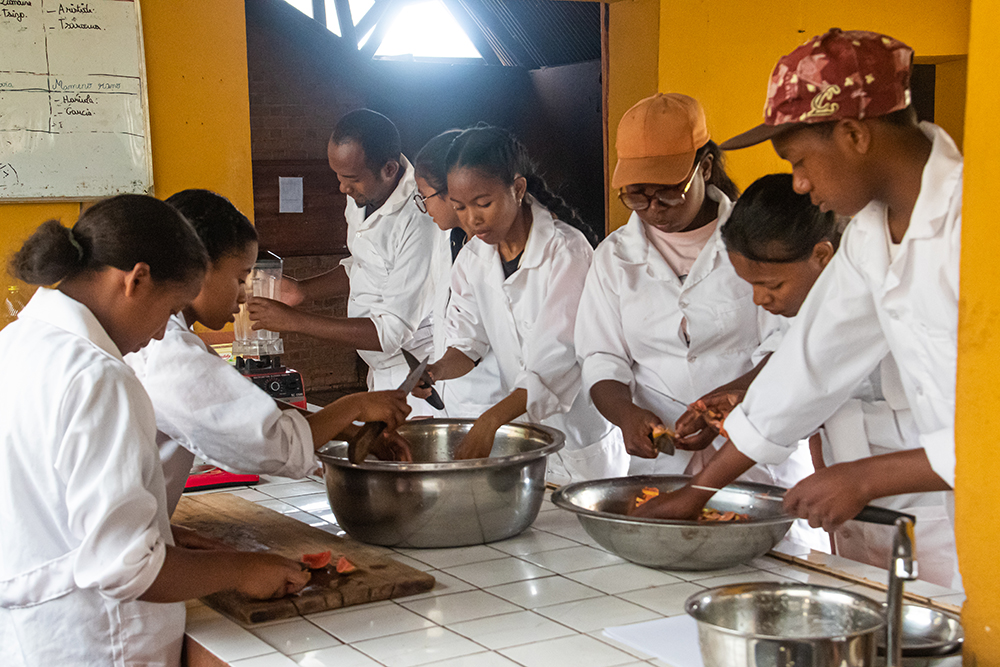 Marmeladenherstellung im Transformationslabor